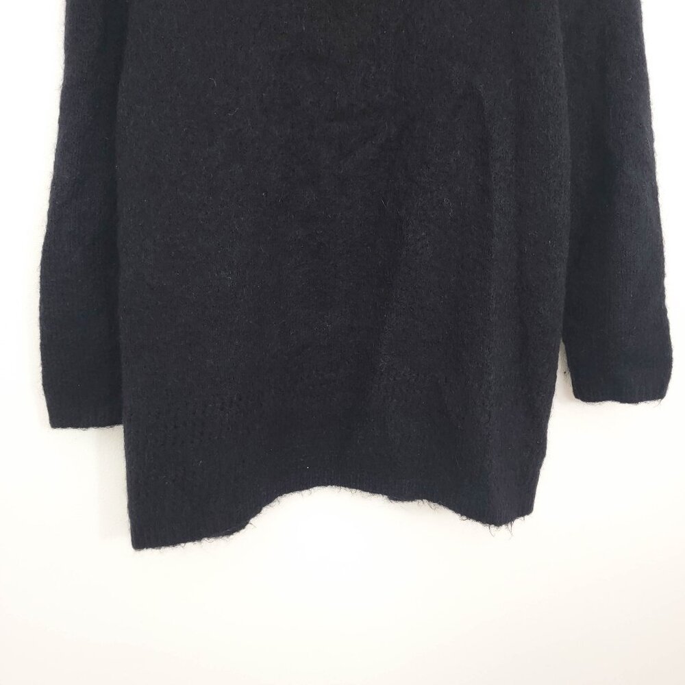Sezane Georges Open Front Mohair Cardigan in Black Small - Picture 6 of 9